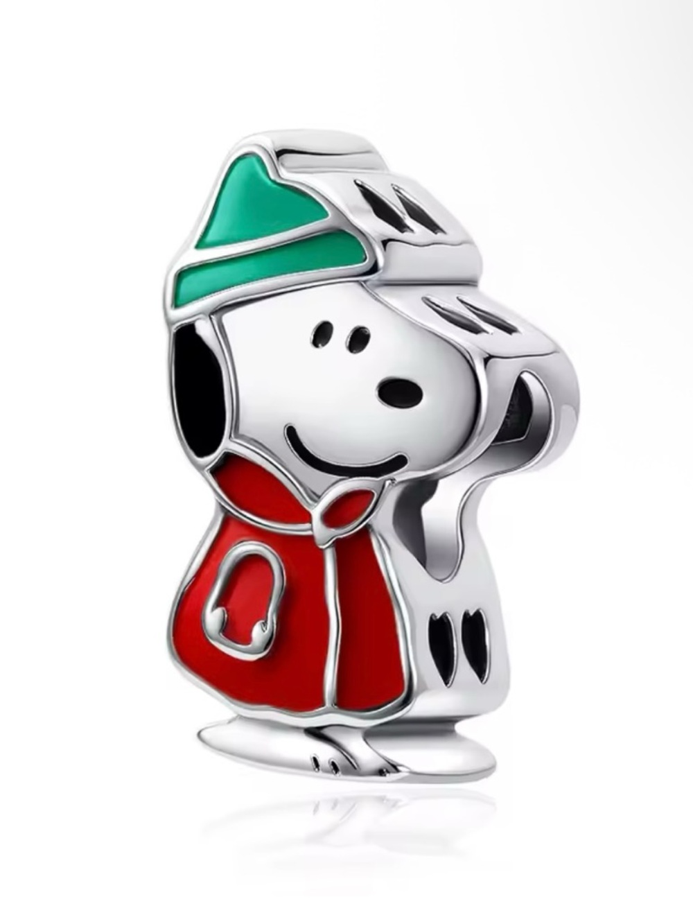Snoopy in Puffer Jacket Full Color Charm (NWOT)